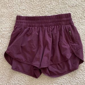 Lululemon 4” Maroon Tracker Shorts